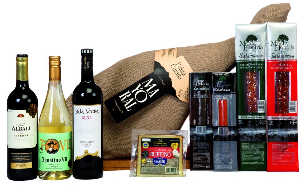 Caja Jamonera con Paleta Curada Corte V — Ref. 501