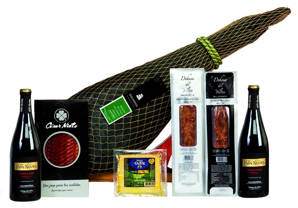Caja Jamonera con Jamón Ibérico de Cebo Campo de Salamanca — Ref. 513