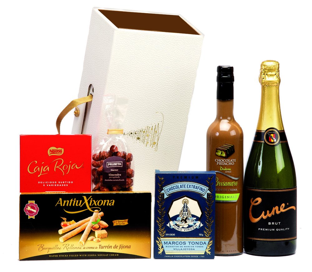 Maletín Blanco con Asa Dulce Selección — Ref. 600