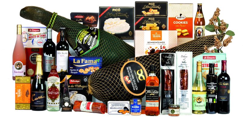 Baúl Madera Surtido con Jamón Gran Reserva Corte V — Ref. 305