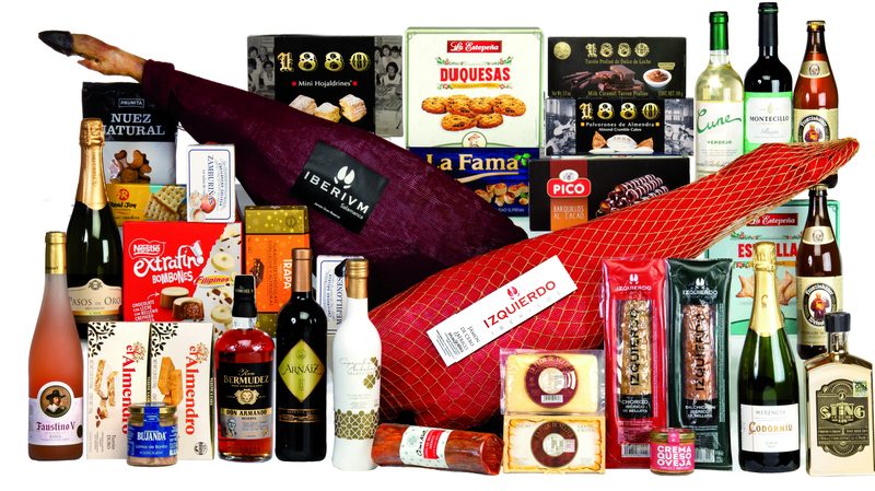 Baúl Madera Surtido con Jamón Ibérico de Cebo de Salamanca — Ref. 308
