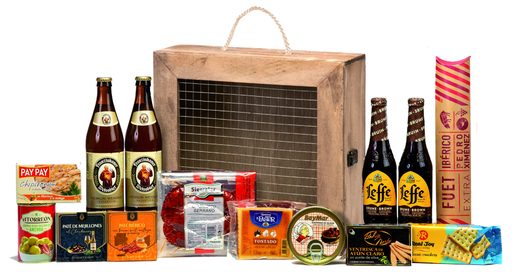 Caja Madera Alacena Cervezas y Picoteo — Ref. 561