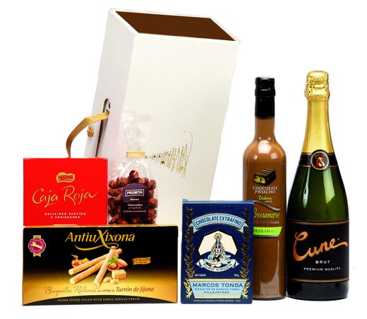 Maletín Blanco con Asa Dulce Selección — Ref. 600